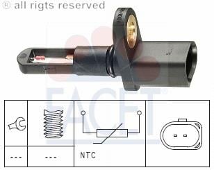  الاستشعار ، ودرجة حرارة الهواء الداخل GOLF IV - JETTA - PASSAT - AUDI A3 - 1.6/1.8T - FSI - BLF-AGU-BAG-BLP-AWT