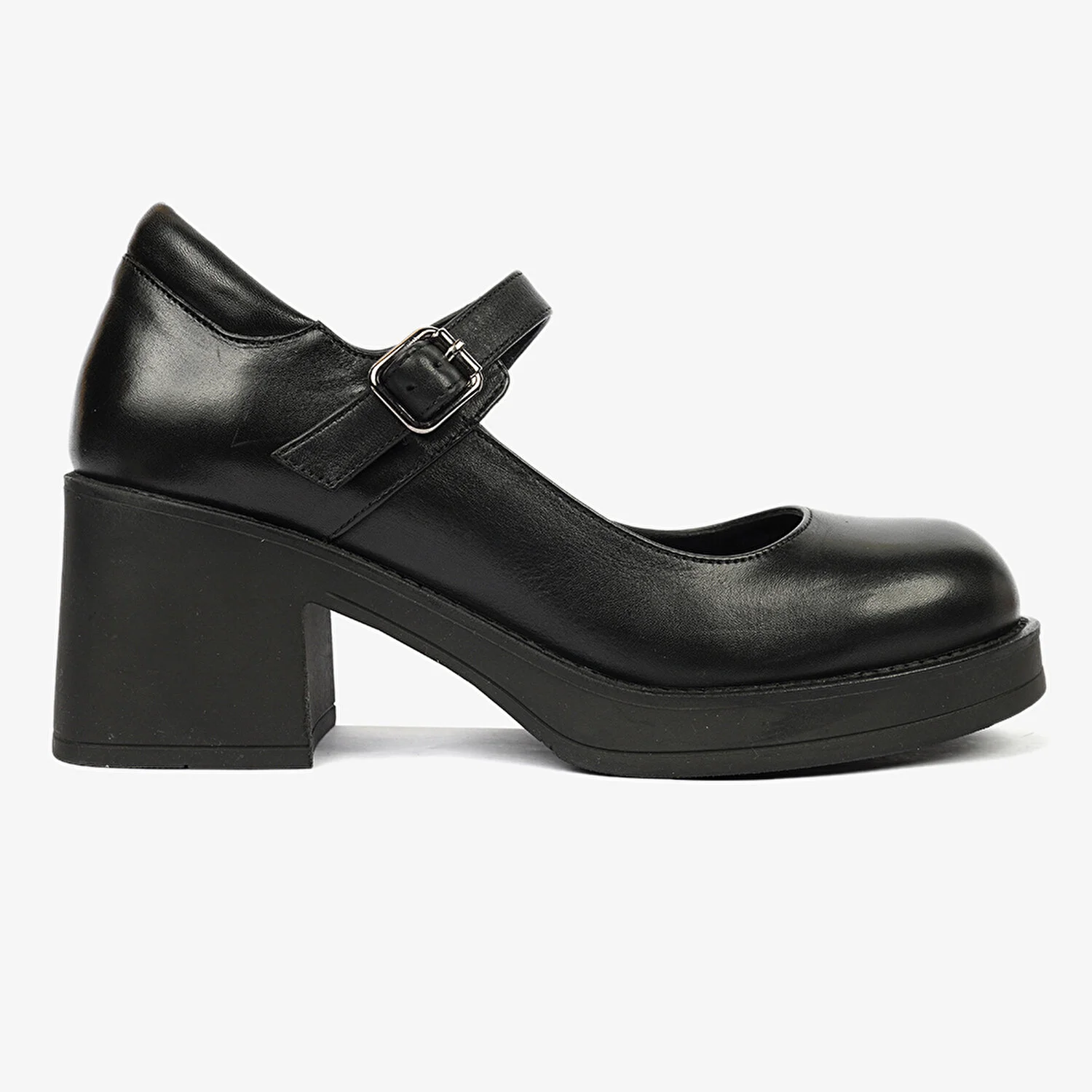Greyder 72214 Kadın Siyah Hakiki Deri Loafer Ayakkabı