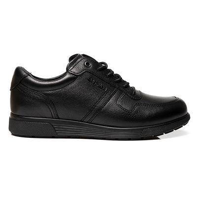Greyder 10201 Siyah Erkek Hakiki Deri Comfort Ayakkabı