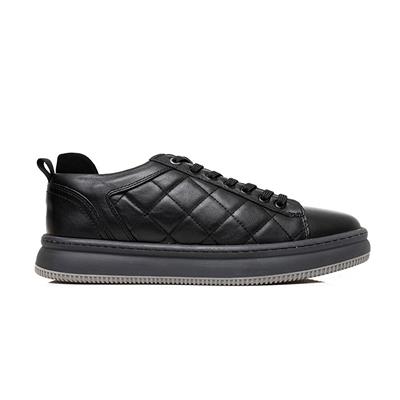Greyder 16381 Erkek Siyah Hakiki Deri Sneaker Ayakkabı