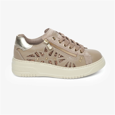 Greyder 33734 Kadın Vizon Hakiki Deri Sneaker Ayakkabı