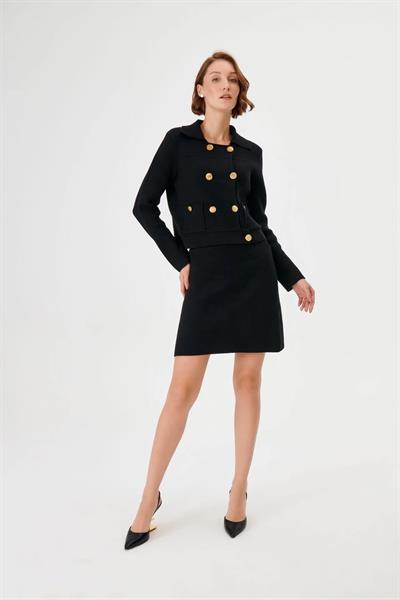 JOIN US 2324W011 Çelik Örgü Mini Triko Etek