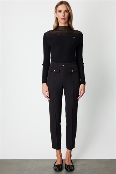 Mi 85224 PANTOLON ON IKI KAPAK CEP METAL DUGMELI BORU PACA