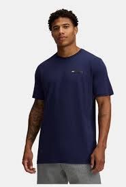 Erkek UA Lc Strip Logo T-shirtLACİVERT