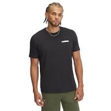 Erkek UA Lc Strip Logo T-shirtSİYAH
