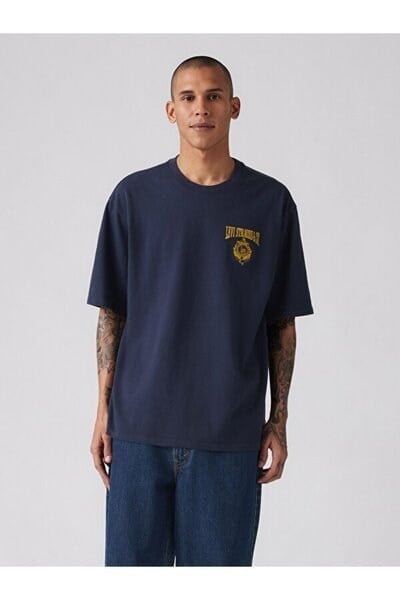 HALF SLEEVE TEE LSCO MONOGRAM LC NAVYLACİVERT