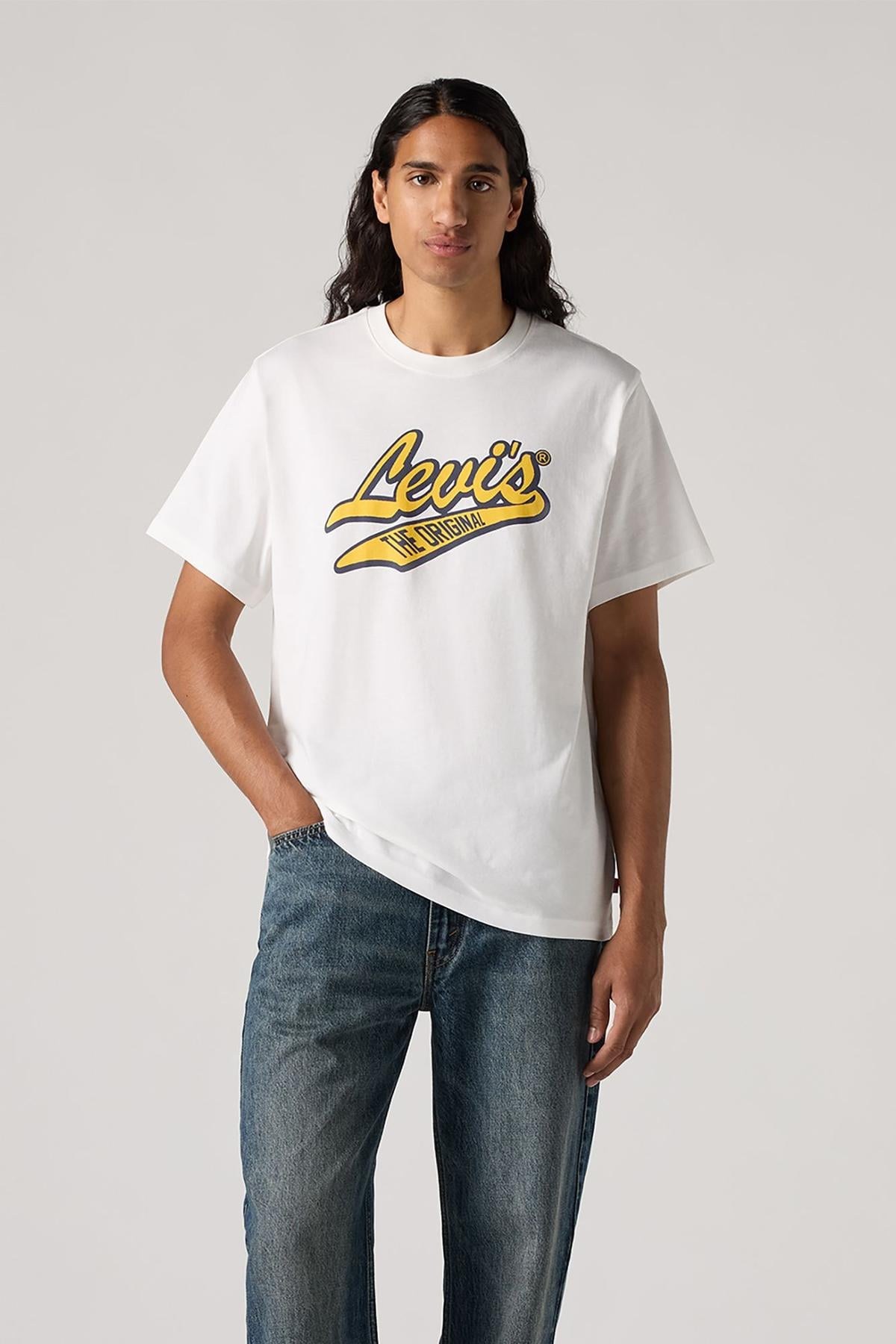 LSE_SS RELAXED FIT TEE ARCHIVAL SCRIPTBEYAZ