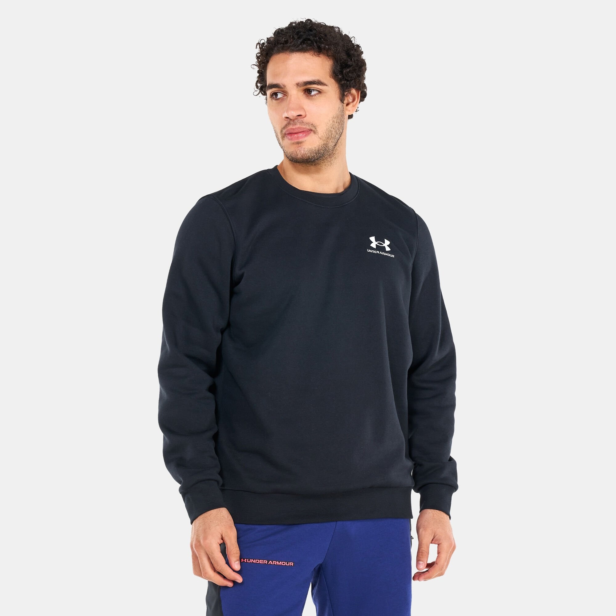 UA Essential Fleece CrewSiyah