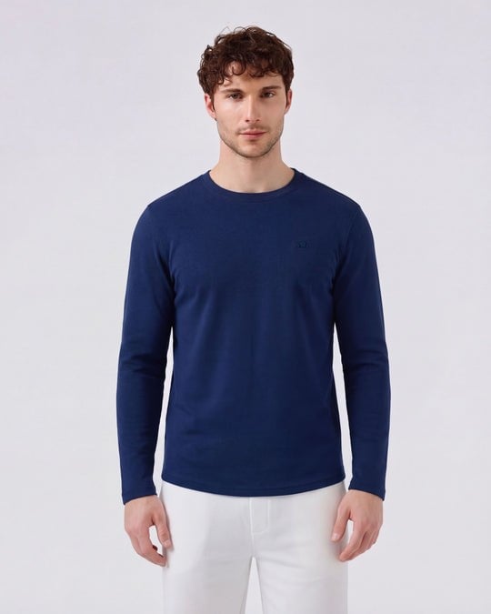 ELLESSE LONG SLEEVE BASIC TSHIRTLacivert