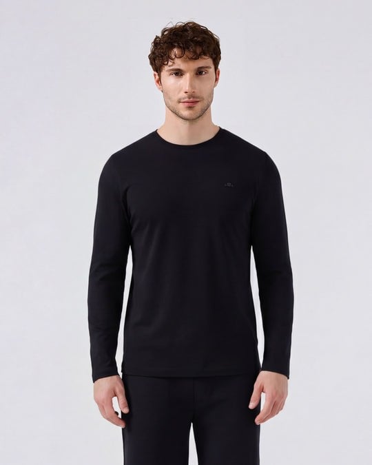 ELLESSE LONG SLEEVE BASIC TSHIRTSiyah