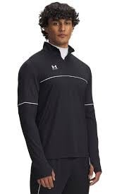 Erkek UA Challenger Antrenman 1/4 Fermuarlı SweatshirtSİYAH