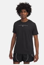 Erkek UA Stacked Logo T-shirtSİYAH