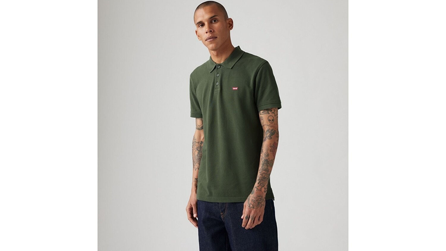 LEVIS HM POLO KOMBU GREEN PIQUEYEŞİL