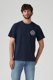 LSE_SS RELAXED FIT TEE NAUTICAL CONCEPTMAVİ