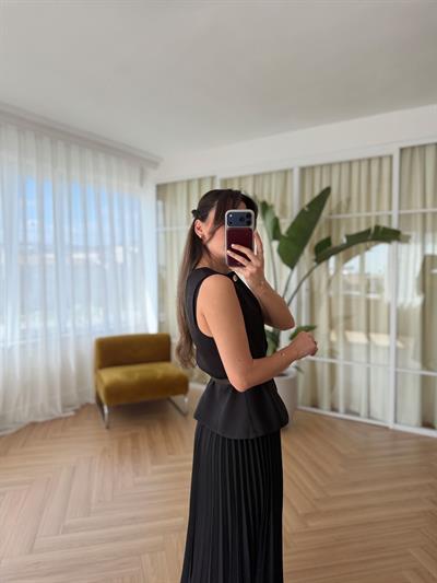 Alba Kemerli Yelek & Etek Takım Elbise