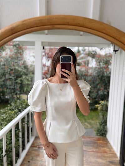 Alice Beyaz Bluz