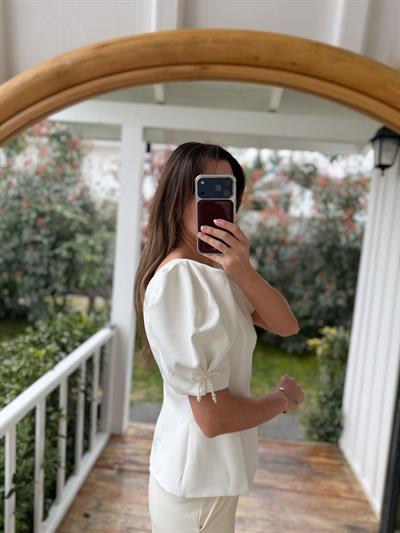Alice Beyaz Bluz