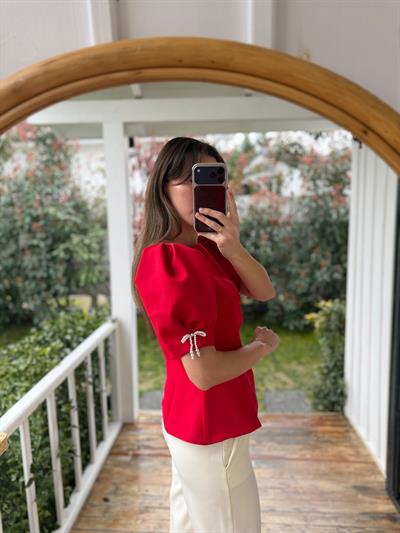 Alice Kırmızı Bluz
