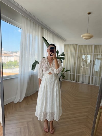 Amor Ekru Elbise