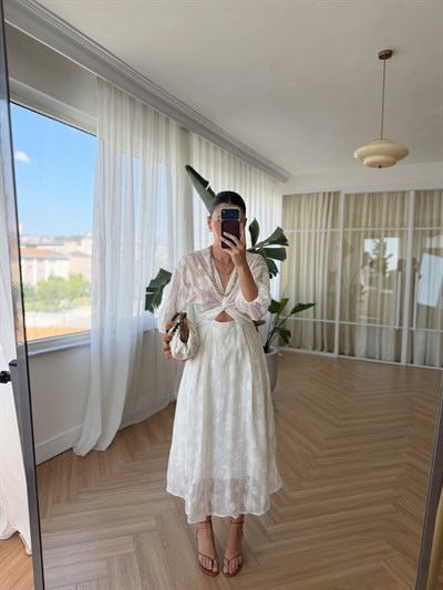 Amor Ekru Elbise
