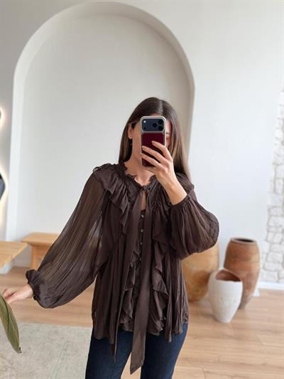 Angel Kahverengi  Bluz