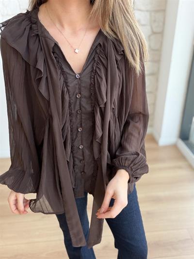 Angel Kahverengi  Bluz