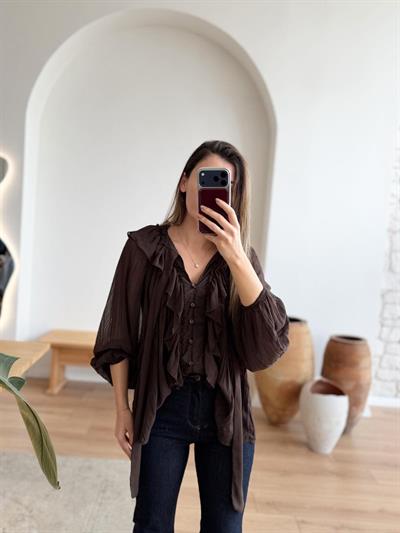 Angel Kahverengi  Bluz