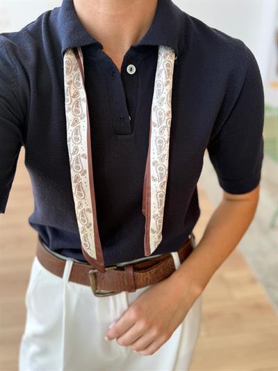 Alice Fularlı Lacivert Triko