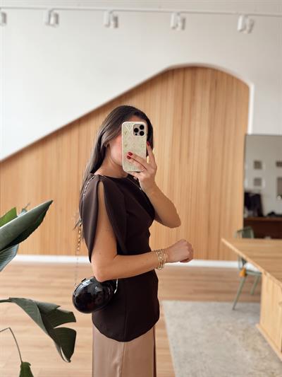 Aura Kahverengi Bluz