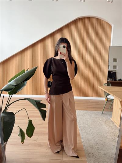 Aura Kahverengi Bluz