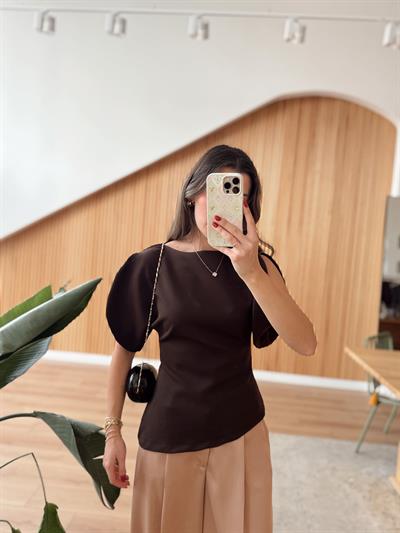 Aura Kahverengi Bluz