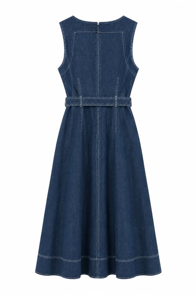 Aveline Denim Elbise