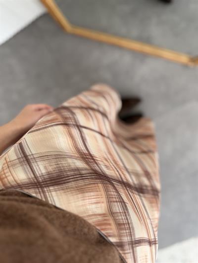 Batik Desen Ekose Saten Etek