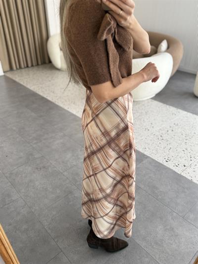 Batik Desen Ekose Saten Etek