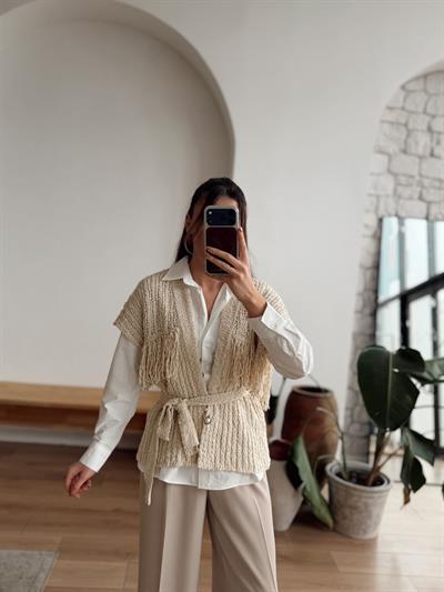 Boho Püsküllü Yelek