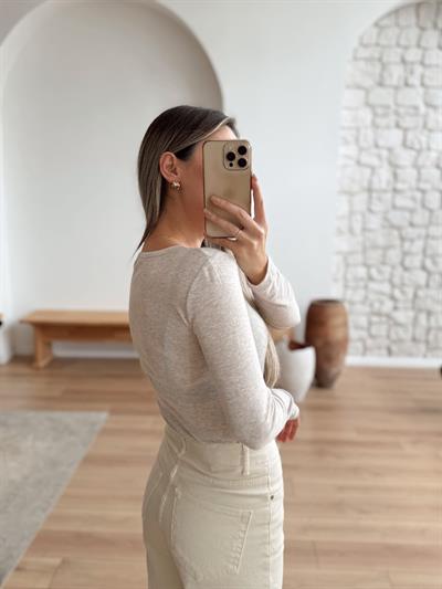 Bol Paça Taş Rengi Jean