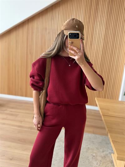 Bordo Eşofman Takımı