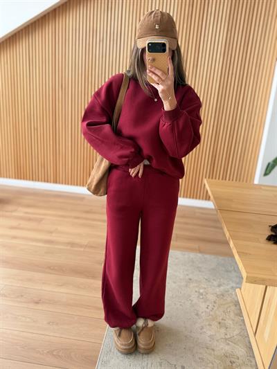 Bordo Eşofman Takımı