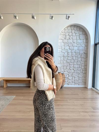 Bs Leopar Desenli Pantolon