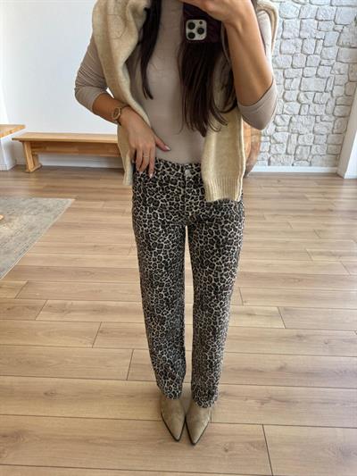 Bs Leopar Desenli Pantolon