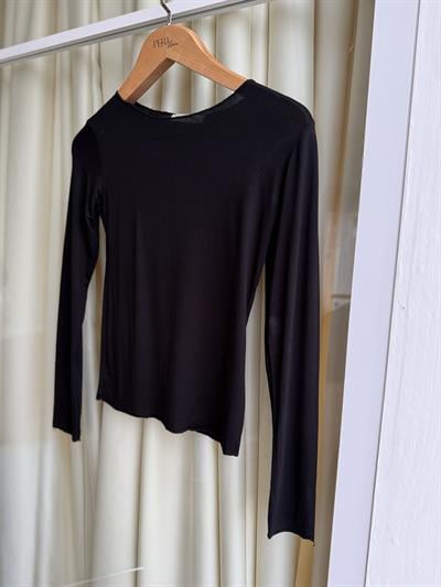 Bs Transparan Siyah Bluz 