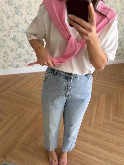 Buz Mavisi Skater Jean