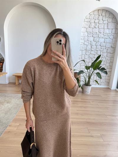 Camel Etek Kazak Triko Takım