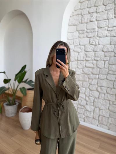 Cameron Tensel Kumaş Haki Takım