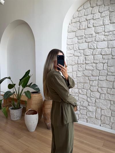 Cameron Tensel Kumaş Haki Takım