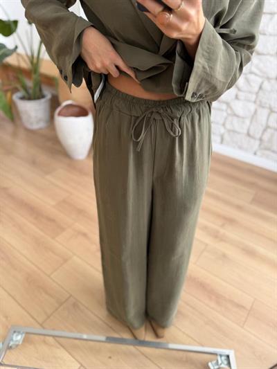 Cameron Tensel Kumaş Haki Takım