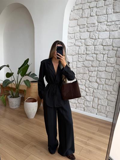 Cameron Tensel Kumaş Siyah Takım