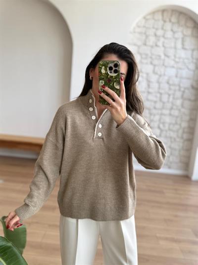 Çift Yakalı Vizon Kazak