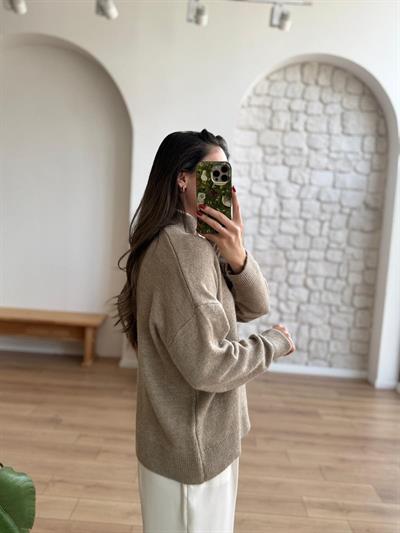 Çift Yakalı Vizon Kazak