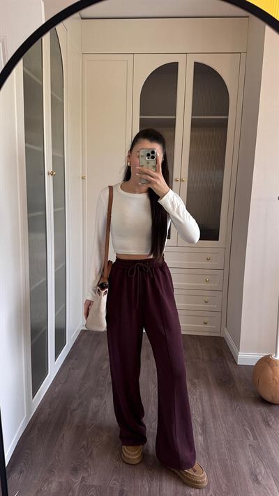 Çimalı Bordo Eşofman-Pantolon